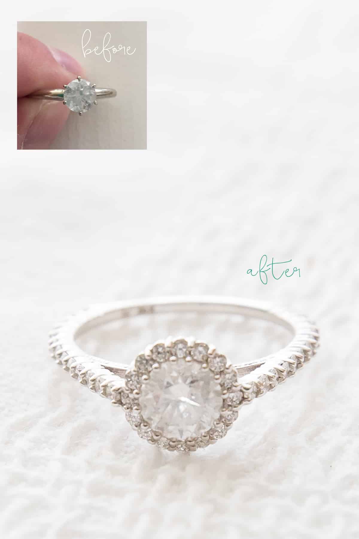 Love this idea to reset your ring- this is gorgeous!