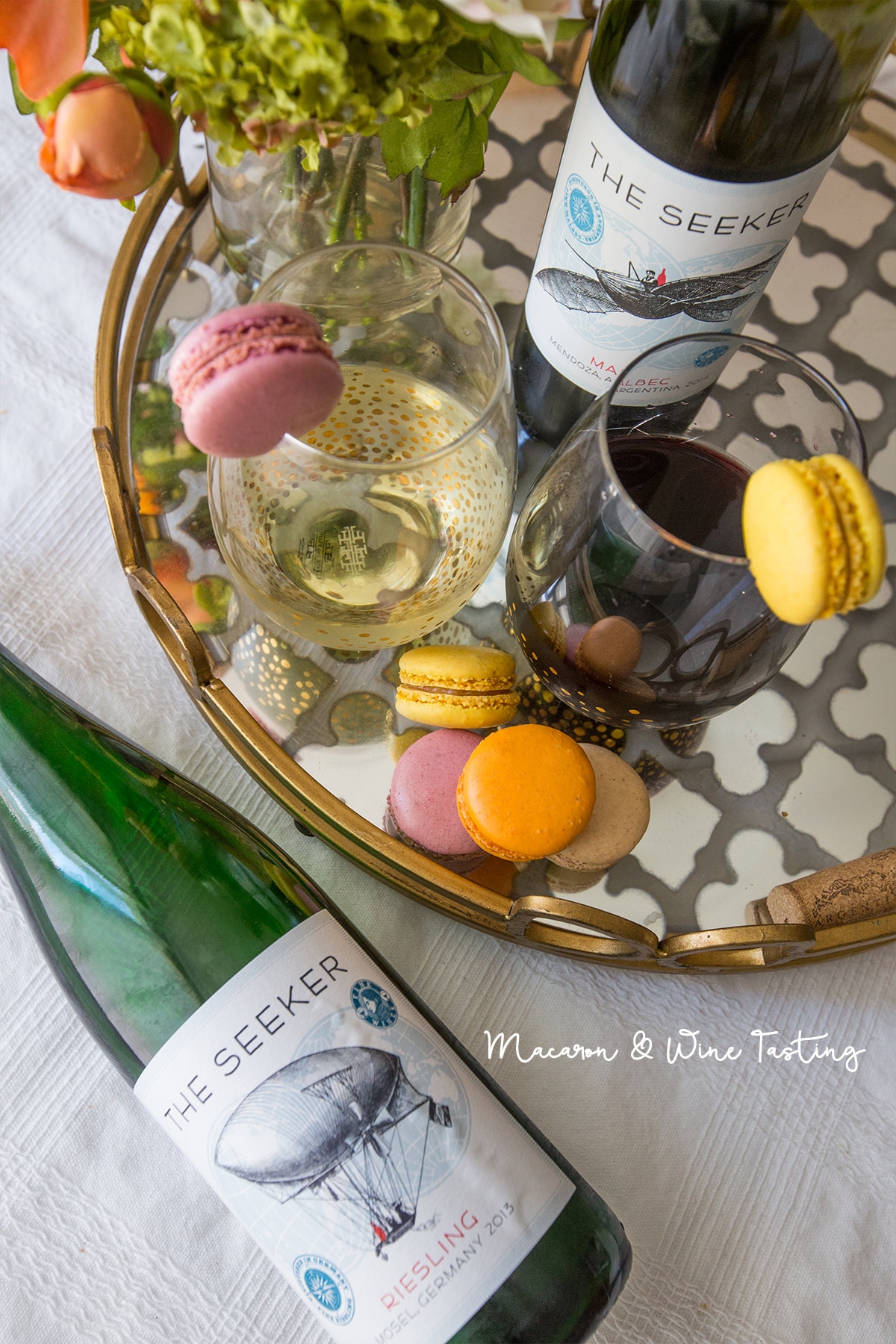 Macaron and Wine Tasting Party- so delicious and fun!