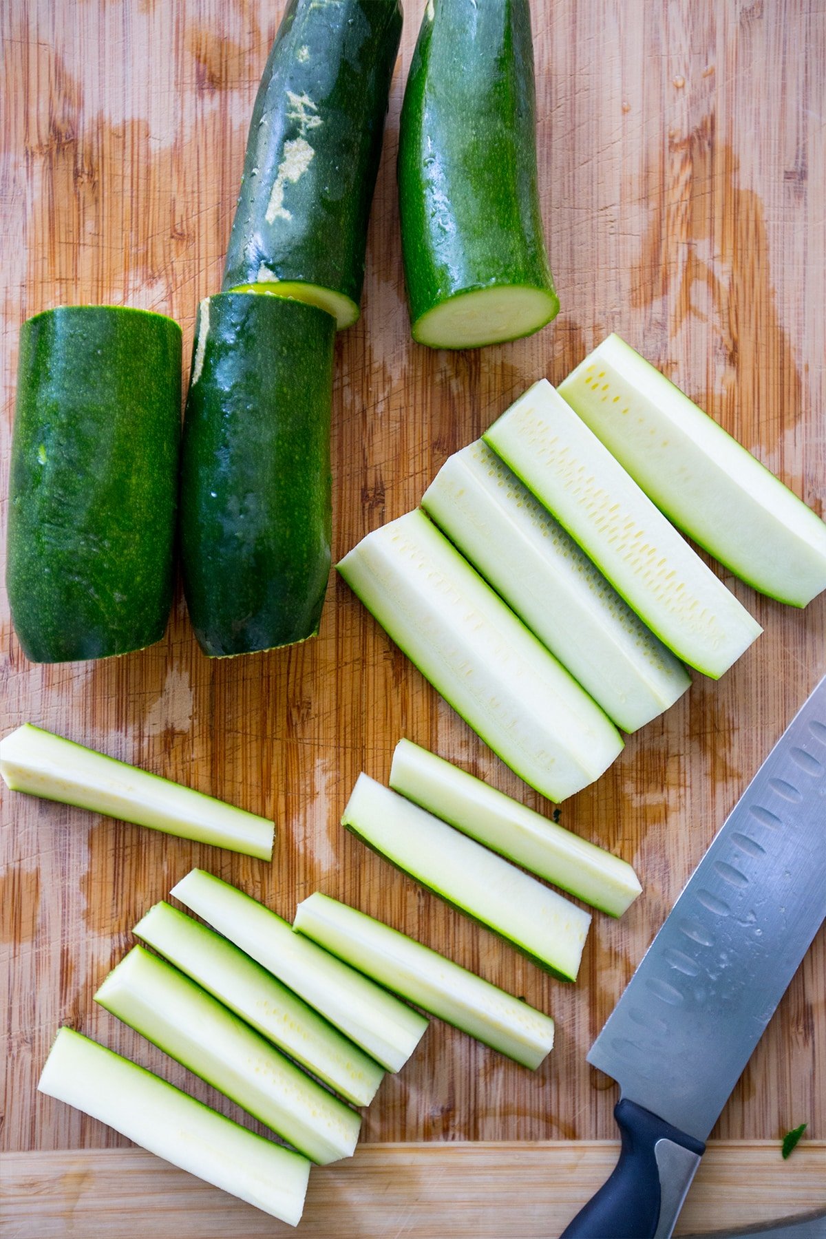 zucchini sliced up