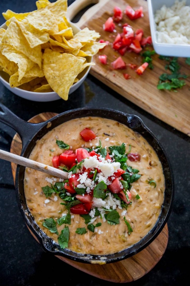 Green Chile Skillet Queso