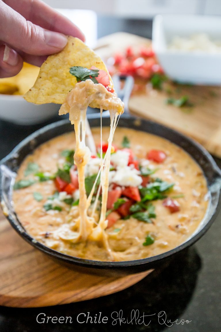 Green Chile Skillet Queso