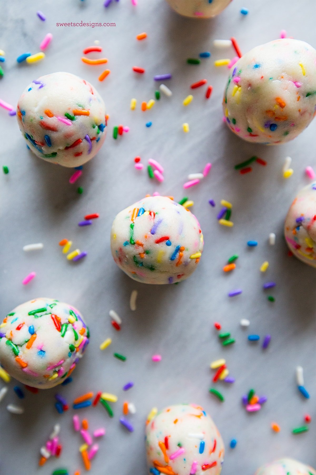 sprinkles rolled into cake balls