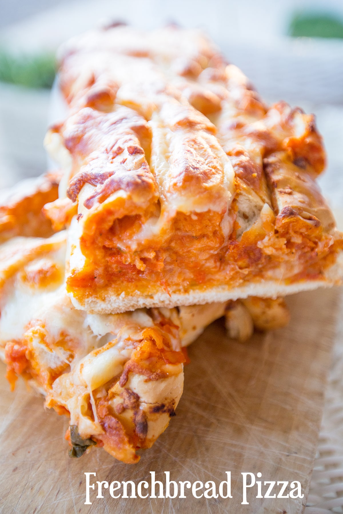 French bread pizza- this is so delicious and easy!