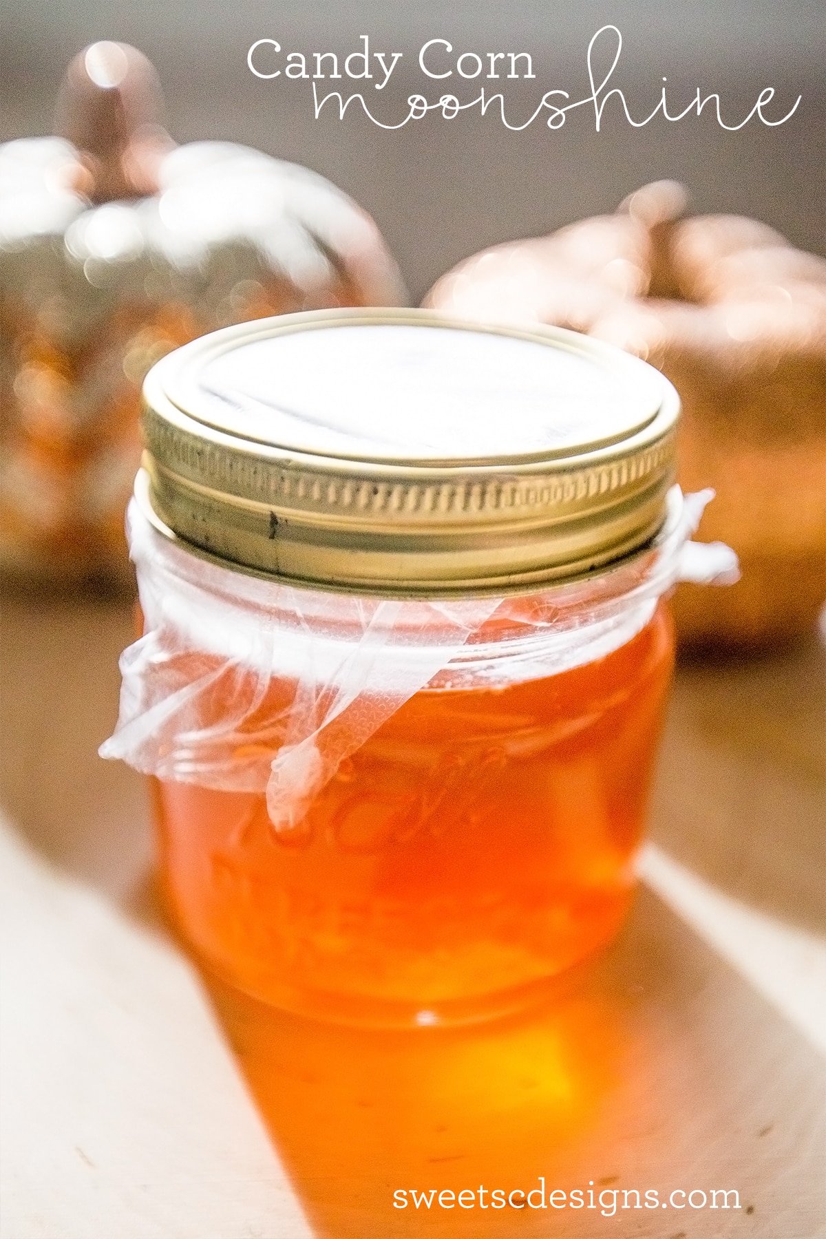 candy corn moonshine- perfect for fall drinks!