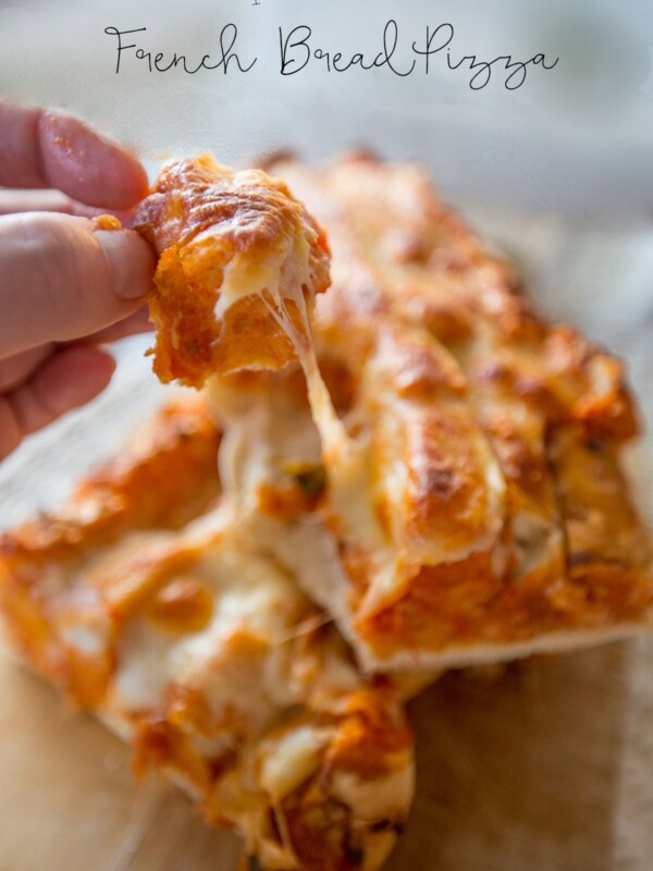 Pull apart French bread pizza.