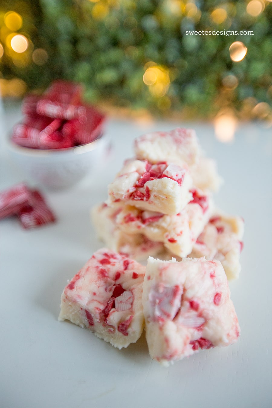 Peppermint Crunch Andes Candies Fudge- yum!