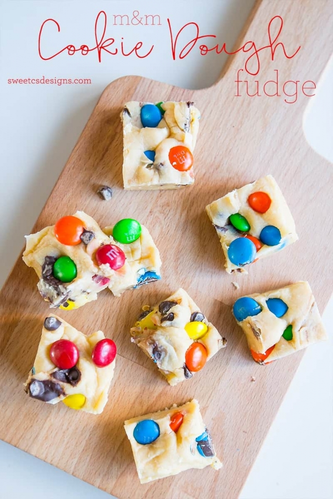 Easy Candy Cookie Dough Fudge