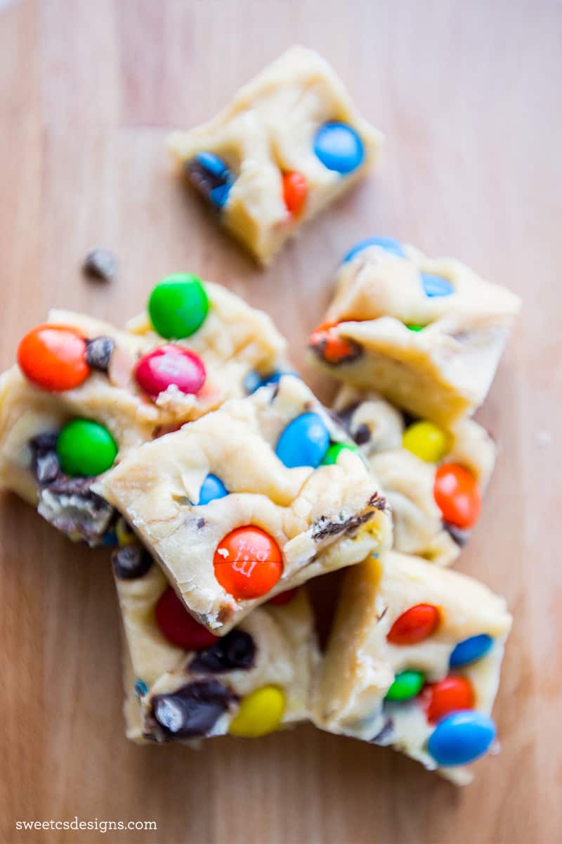 M&M Cookie Dough Fudge - Princess Pinky Girl