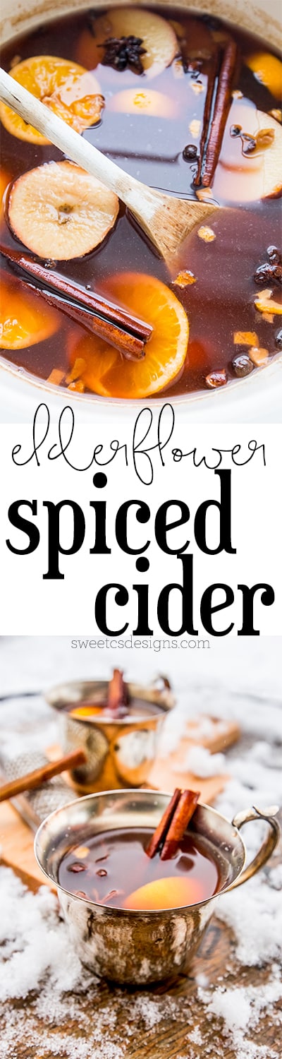 Elderflower spiced cider- um yes!!