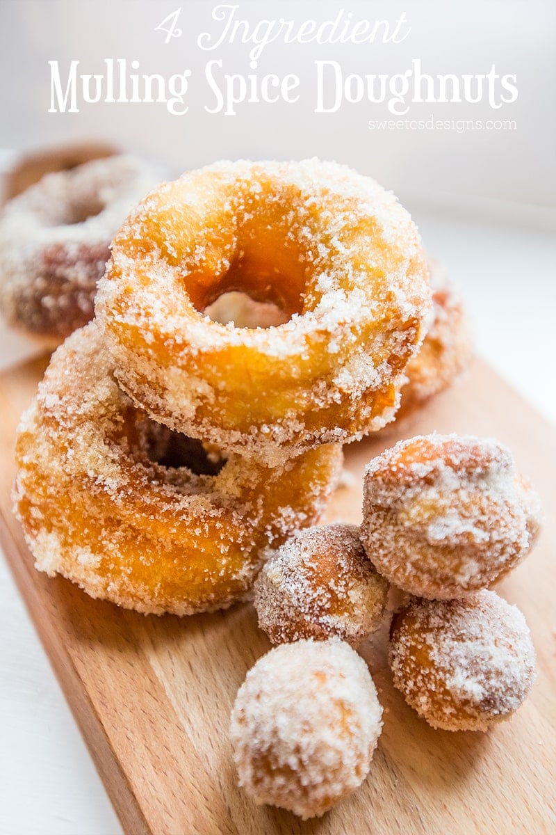 4 ingredient mulling spice doughnuts.