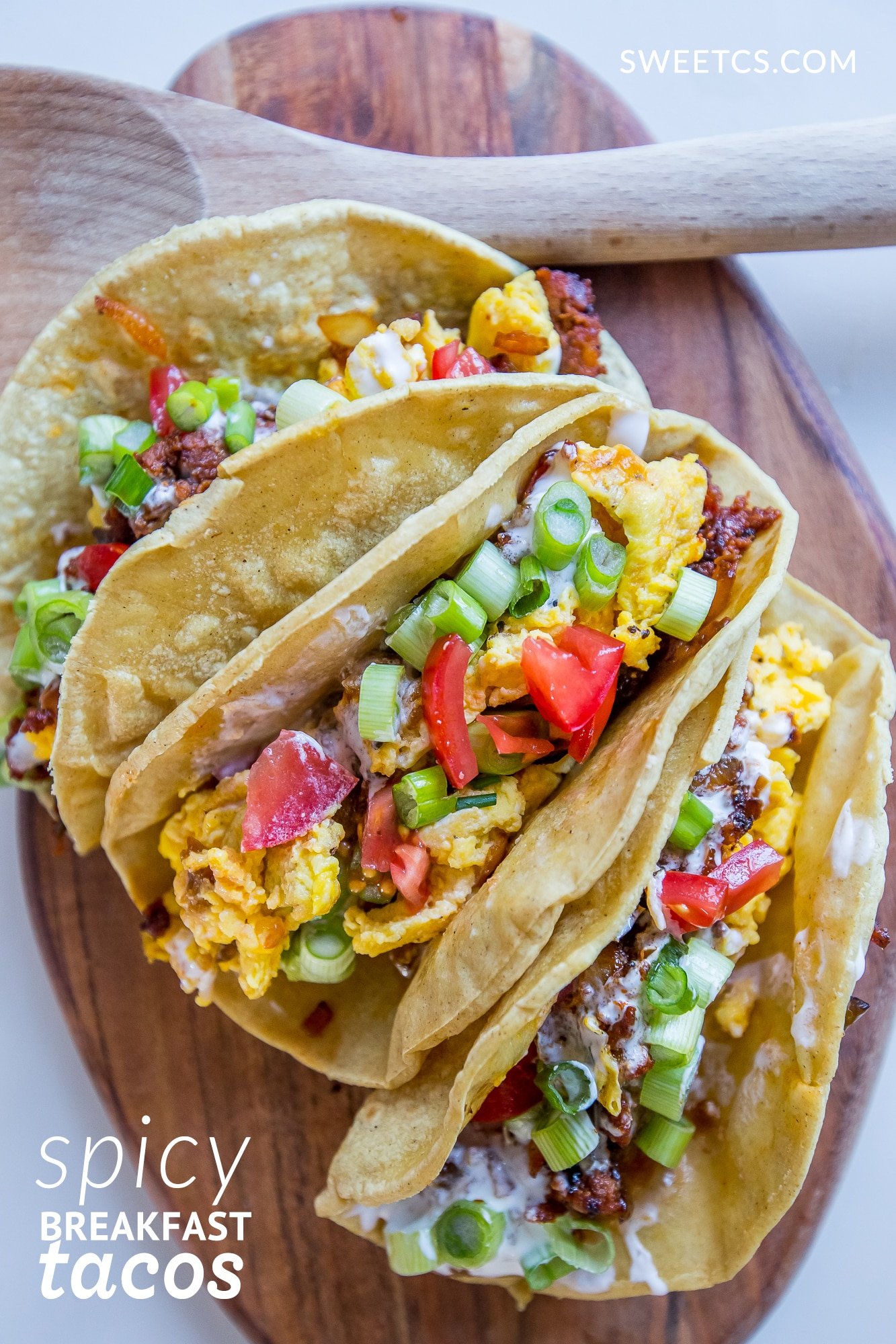 These breakfast tacos are so delicious and full of flavor!