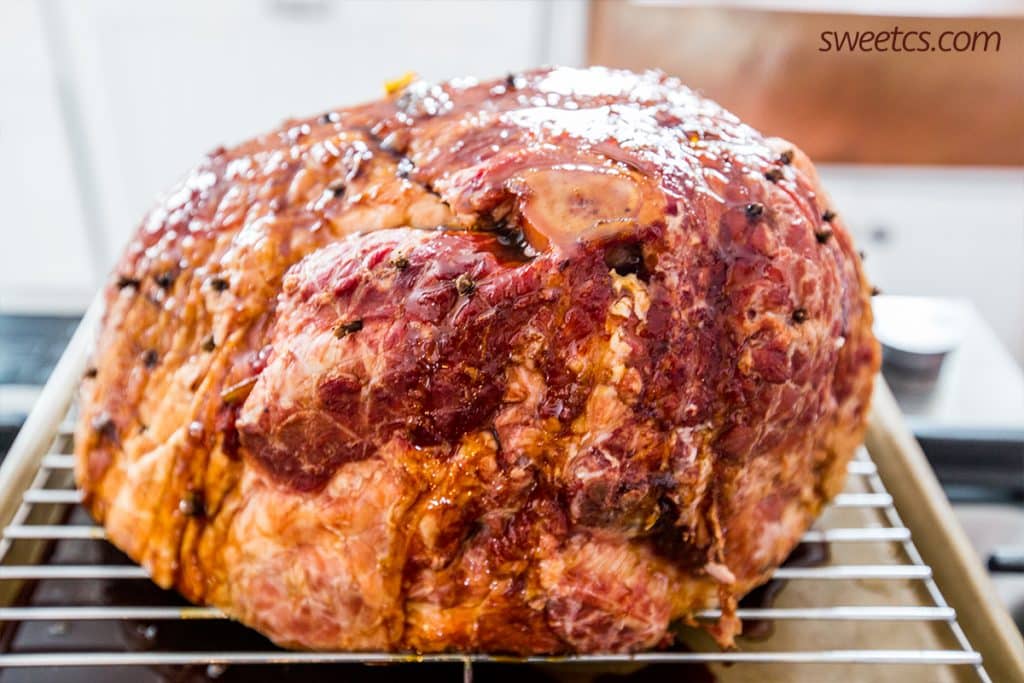Bourbon Molasses Glazed Ham Sweet Cs Designs