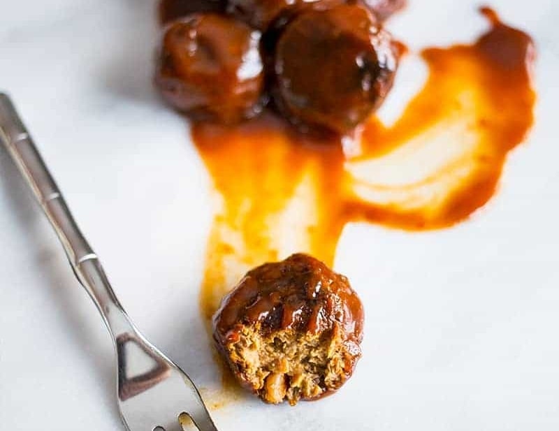 Paleo Vegan BBQ Meatballs