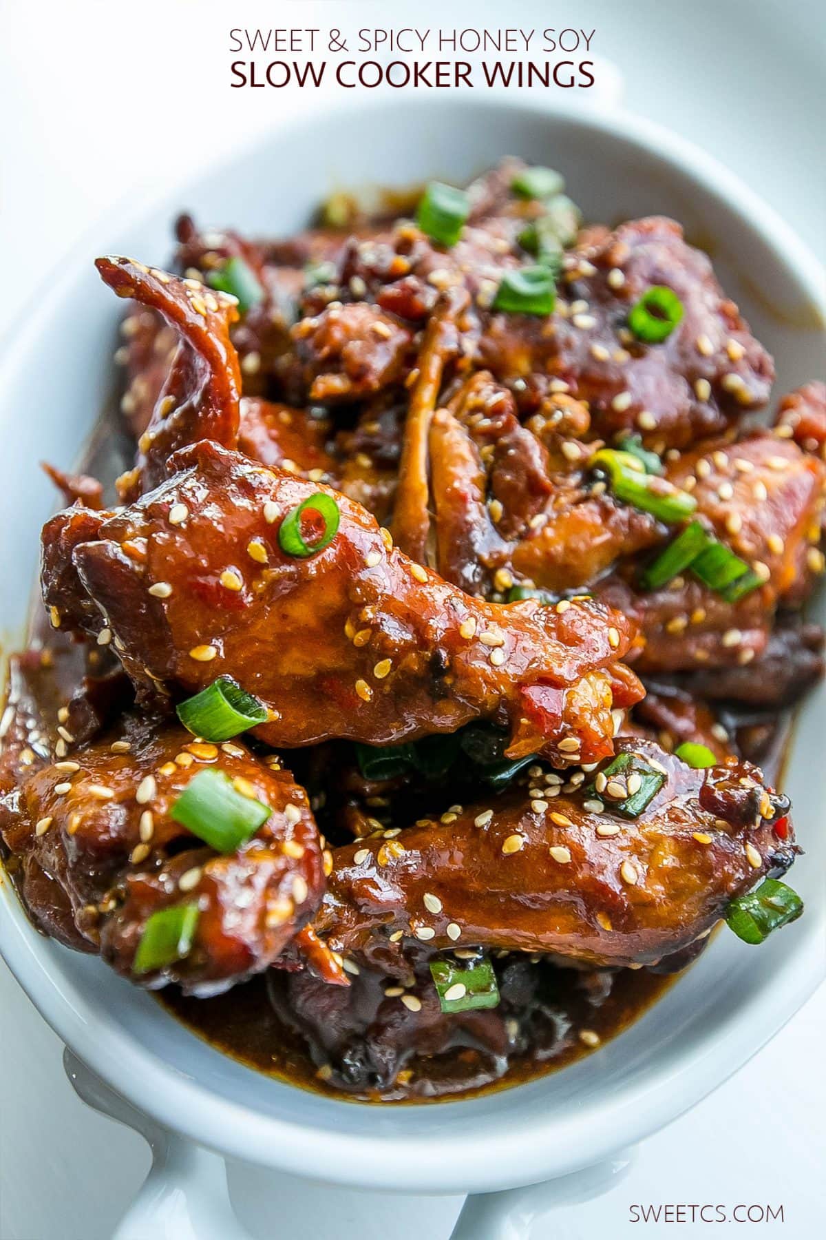 Slow Cooker Honey Soy Chicken Wings Sweet Cs Designs