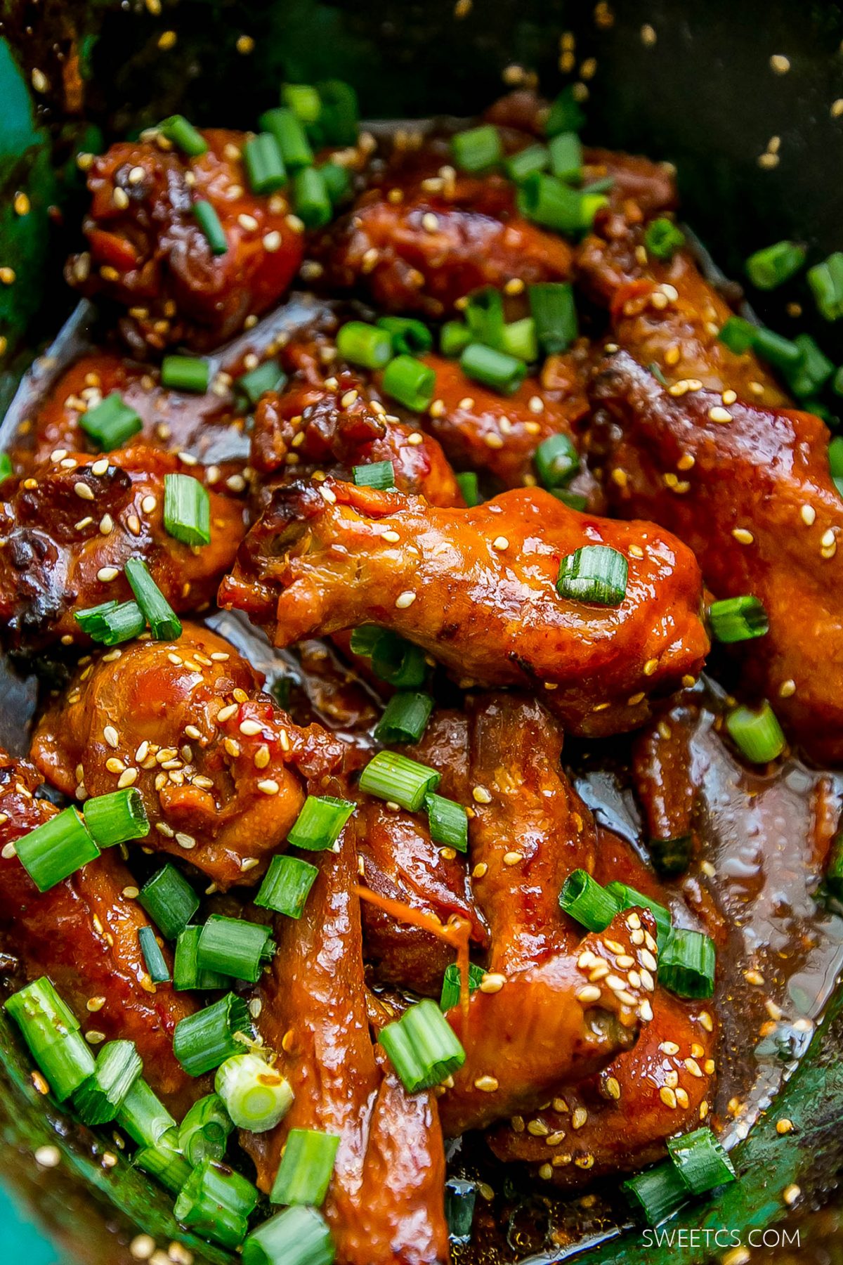 Slow Cooker Honey Soy Chicken Wings - Sweet Cs Designs