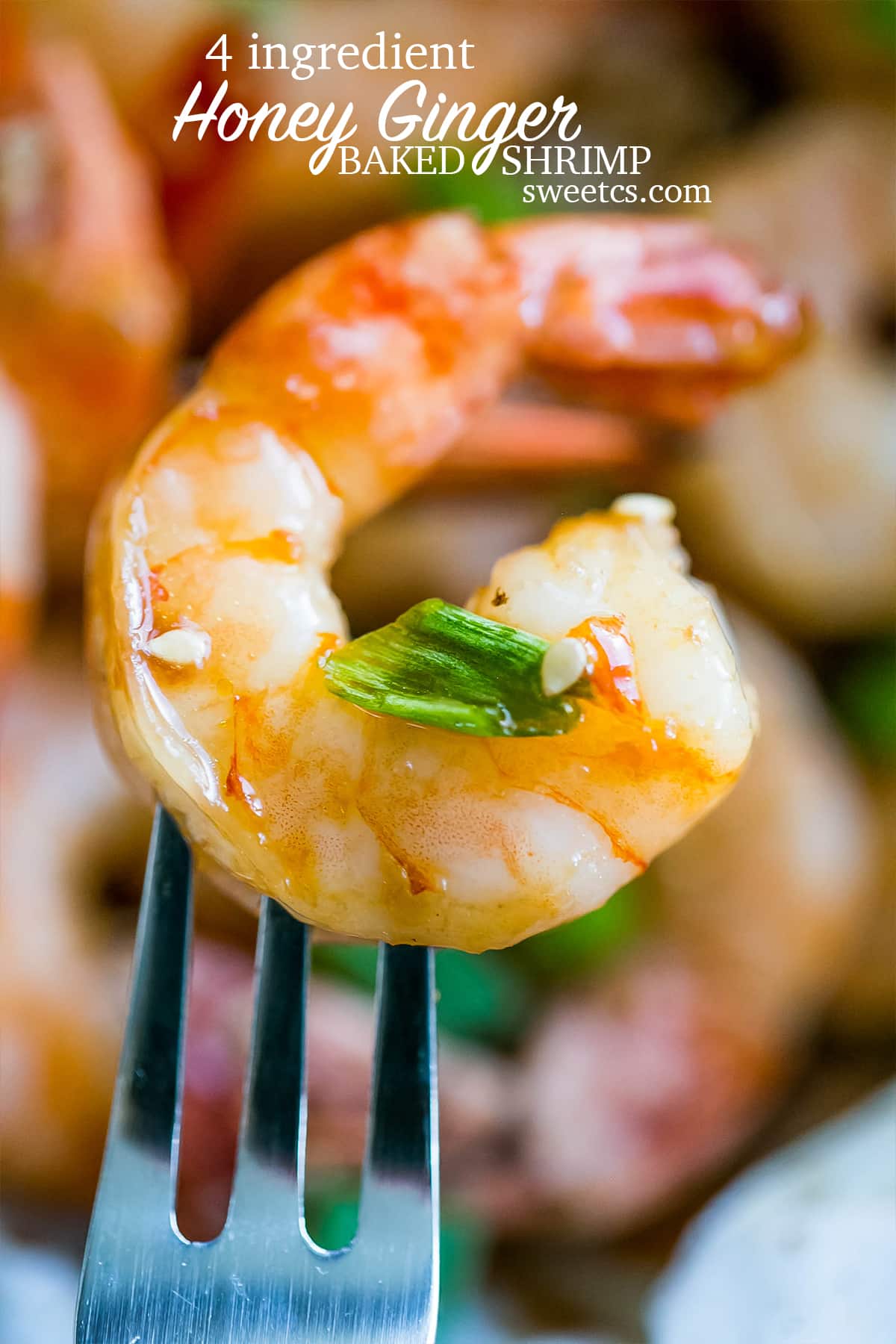 Honey ginger baked shrimp.