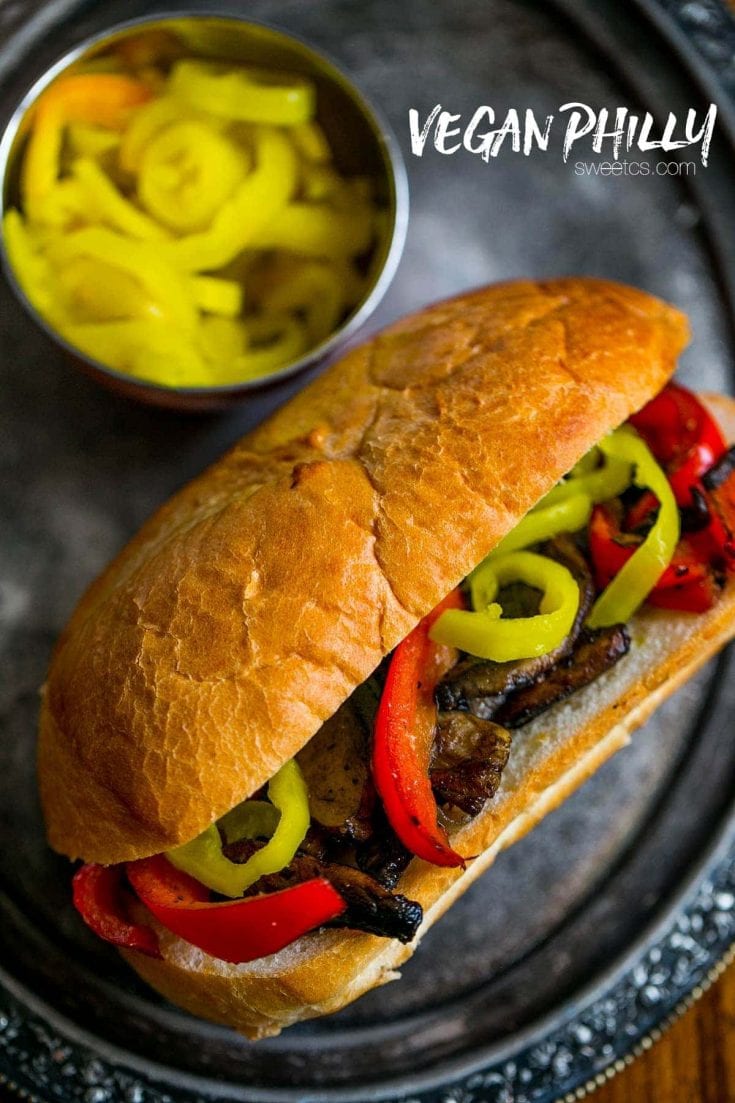 Vegan Philly Cheese Steak Hoagies