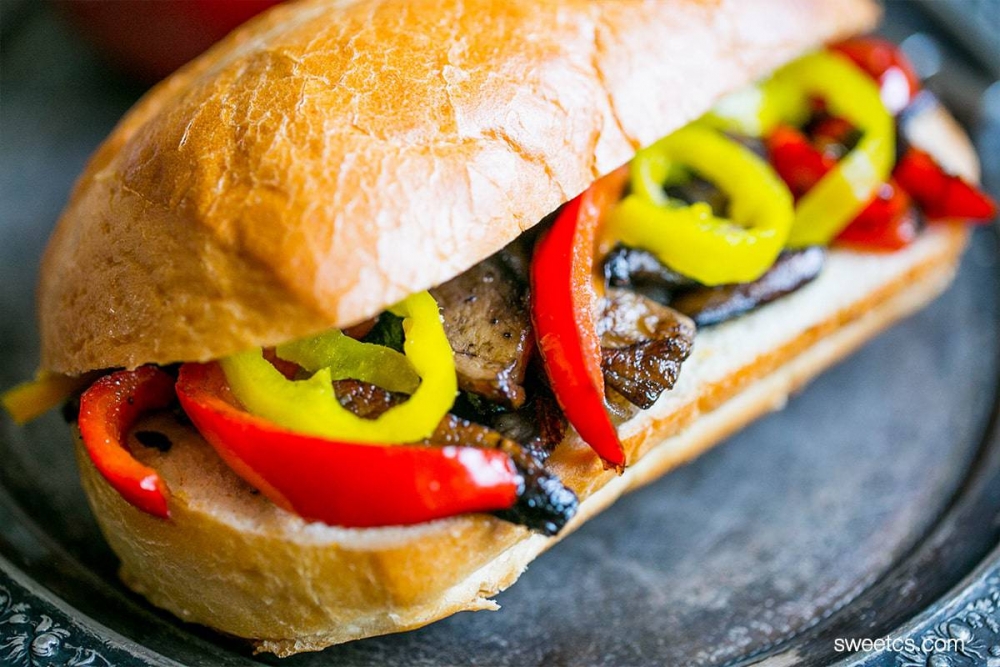 Vegan Philly Cheese Steak Hoagies