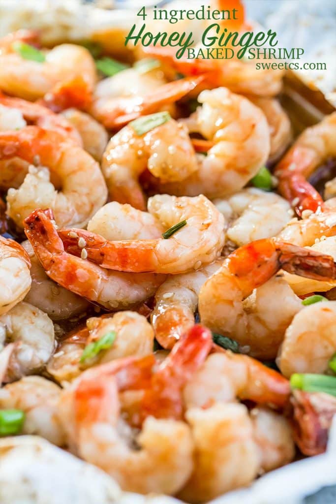 This is the easiest, quickest and most delicious baked shrimp recipe EVER! Just 4 ingredients!
