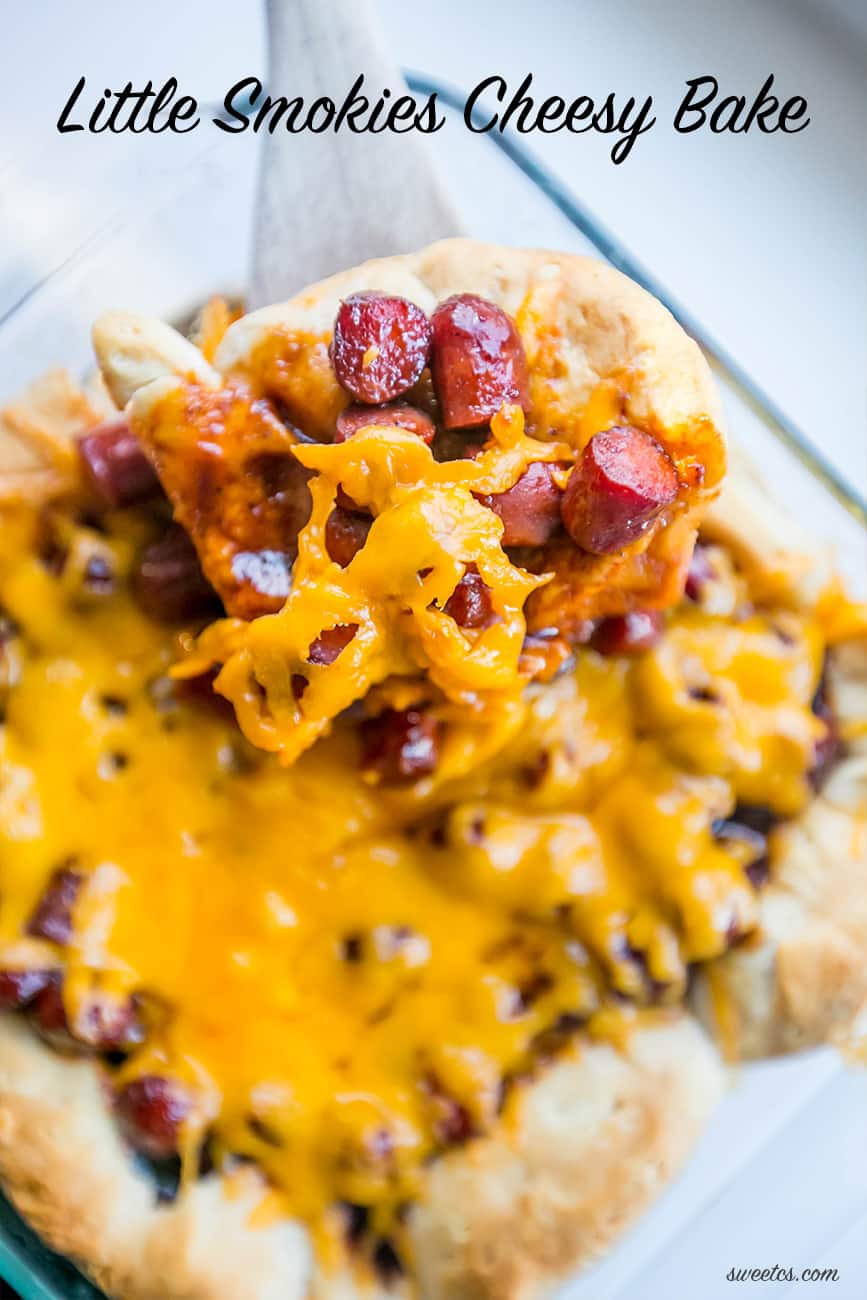 Easy Cheesy BBQ Little Smokies Casserole - Sweet Cs Designs