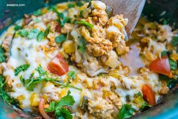 Slow Cooker Chicken Taco Bowls - Sweet Cs Designs
