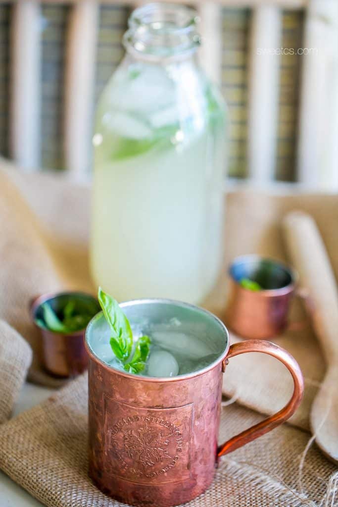 I love these basil lemonade moscow mules- refreshing and delicious!