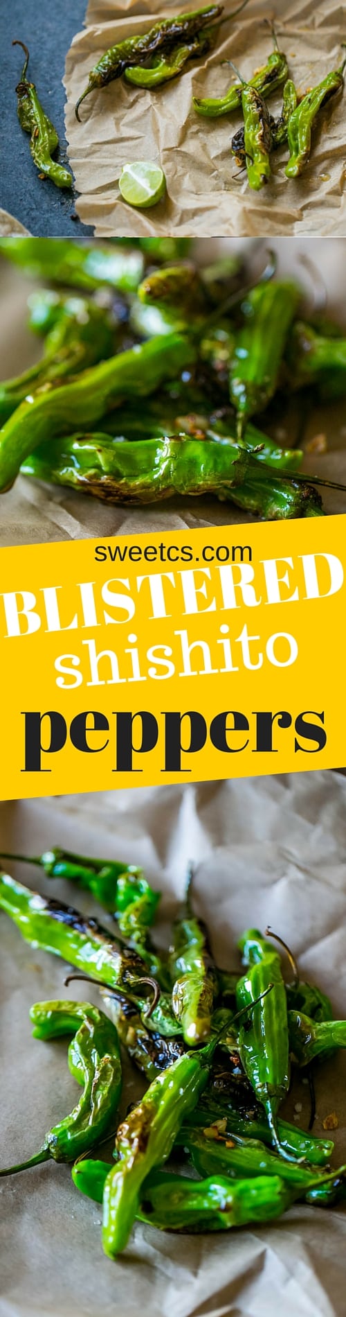 This is the tastiest way to make blistered shishito peppers - I love these!