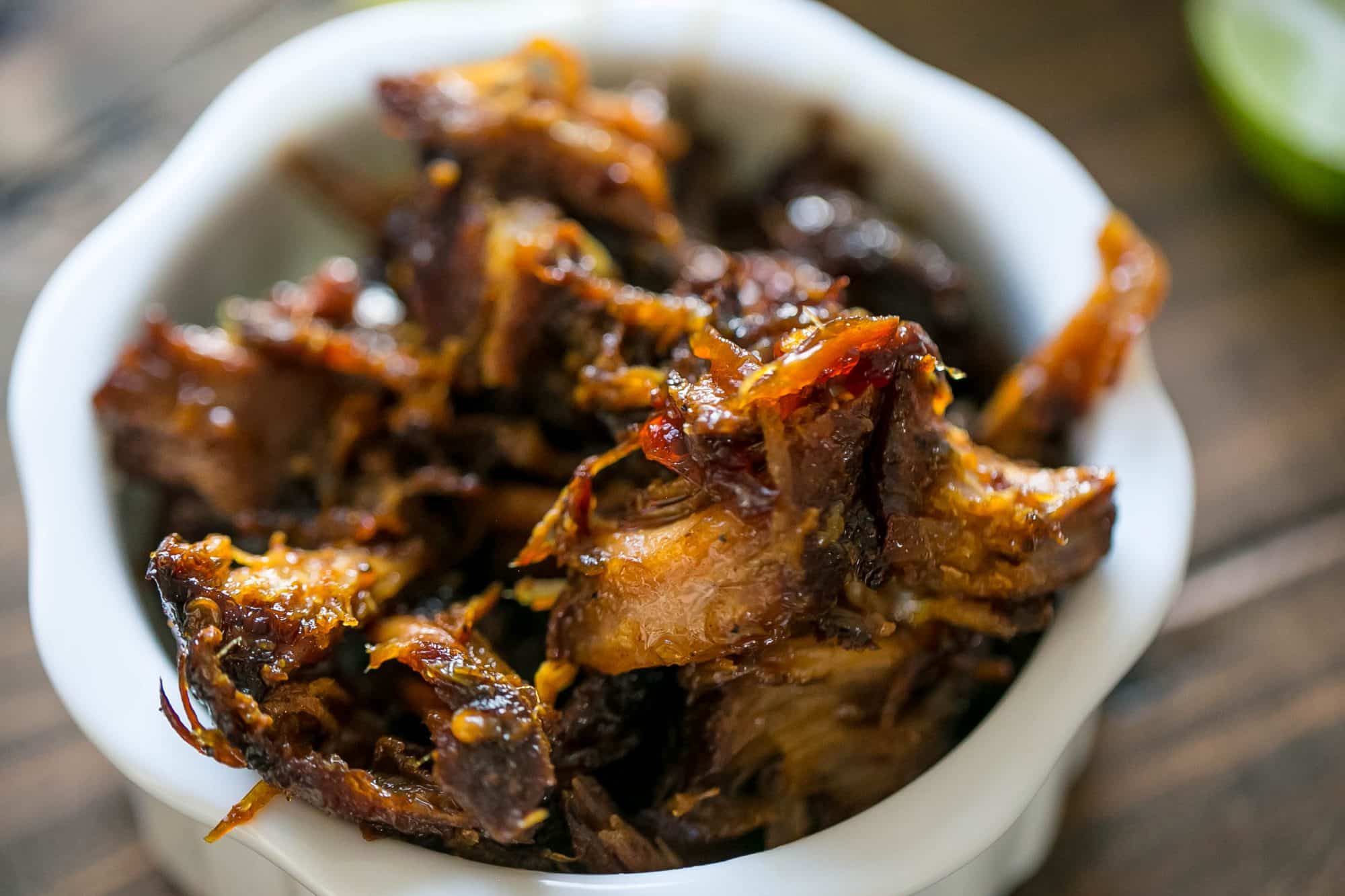 Smoky, spicy and sweet - these tequila habanero short ribs are my favorite! 