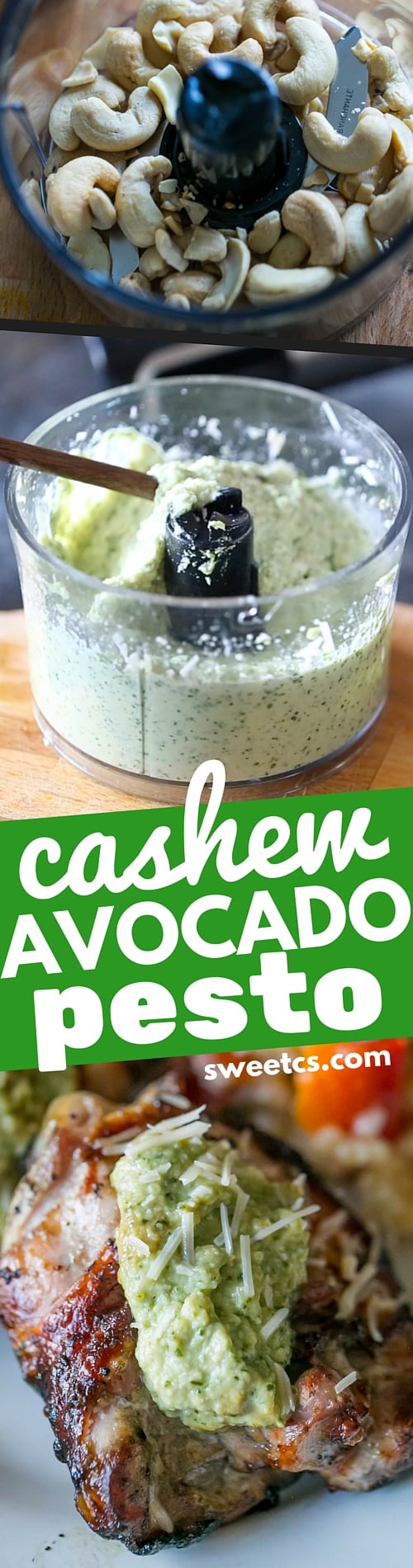 Cashew and Avocado Pesto - this delicious spread is creamy rich and full of flavor! 