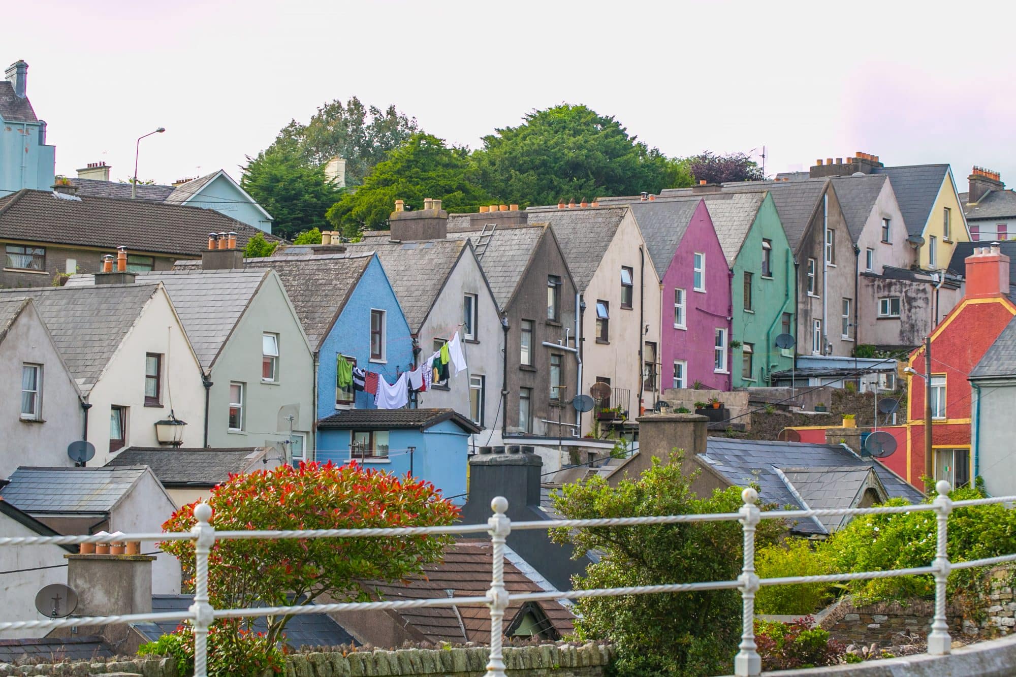 Colorful homes in Cobh, Ireland