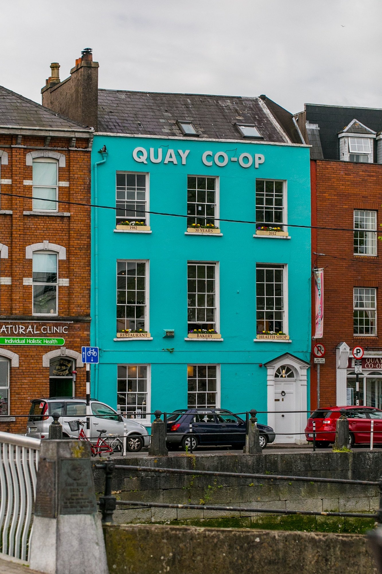 Shops along the river, Cork Ireland