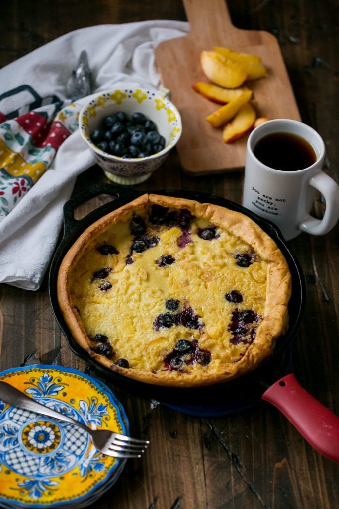 These dutch babies are loaded with fresh fruit! 