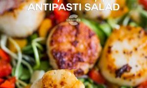 Scallop & Pepper Antipasti Salad
