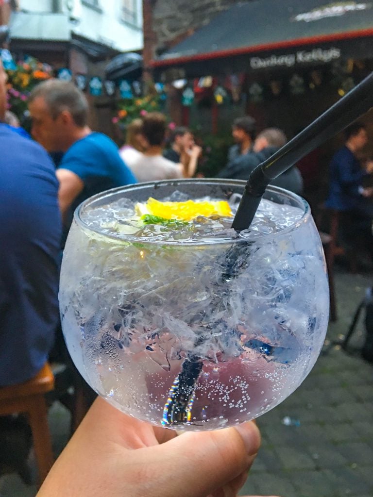 Gin and tonic, Darkey Kelley's, Dublin