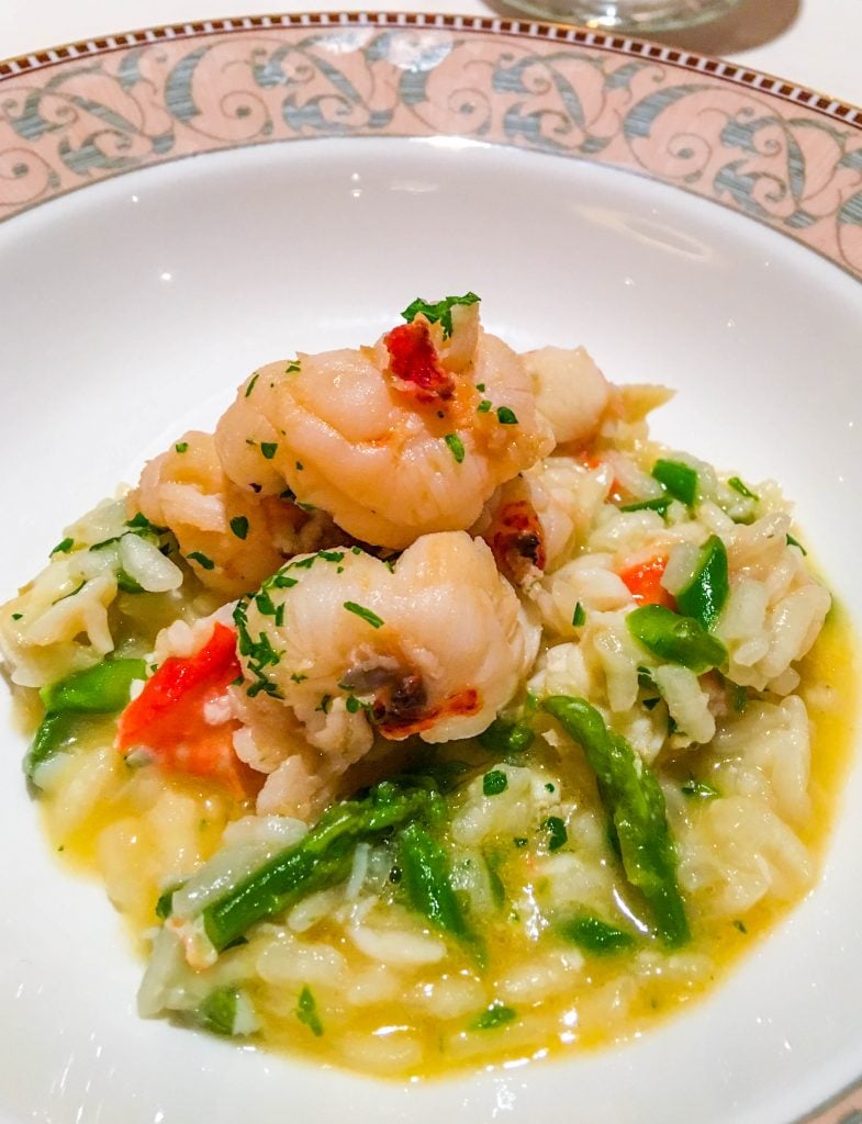 risotto with asparagus and shrimp