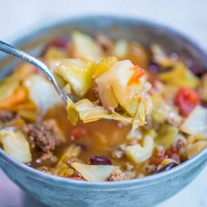 One Pot Cabbage Soup with Hamburger