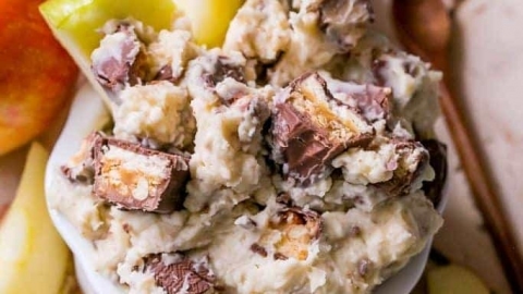 Snickers Cheesecake Fruit Dip
