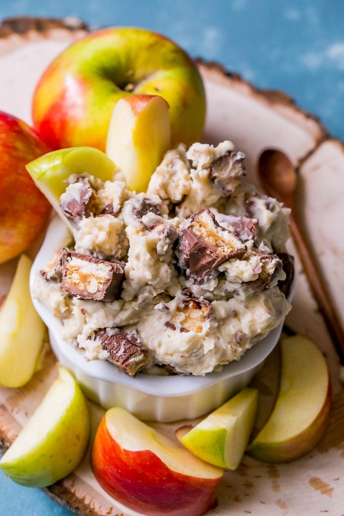 I love this fruit dip - tastes just like snickers cheesecake! 