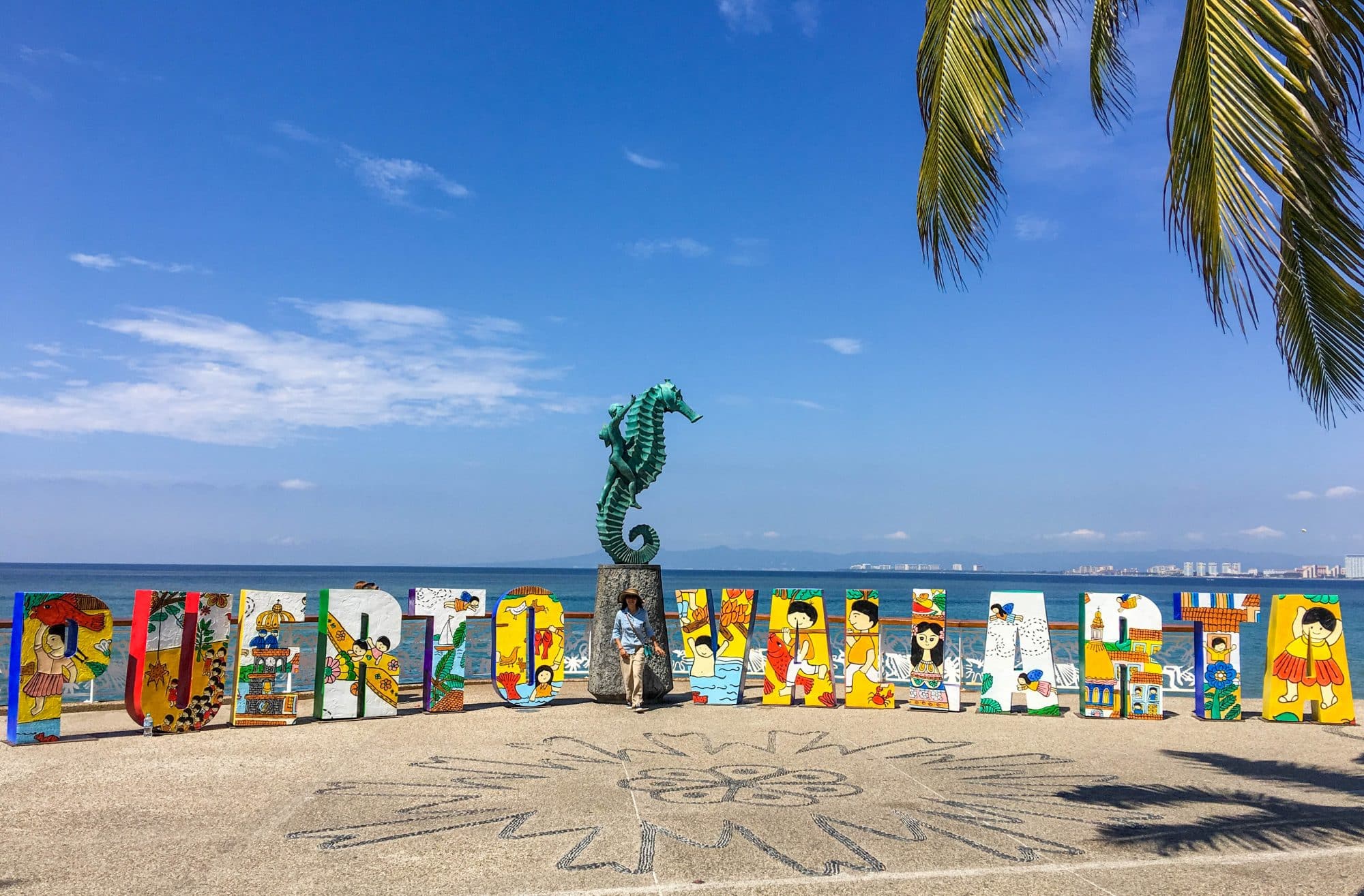 square with puerto valiarta written in them.