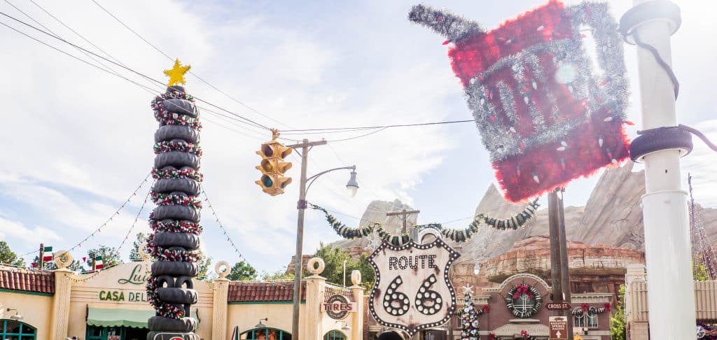 Cars Land at Christmas