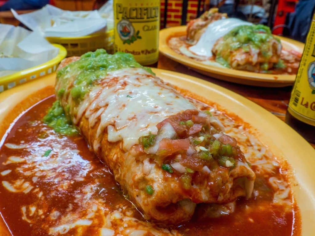 Carnitas Mojado Burrito, Taqueria Cancun San Fransisco's Mission District