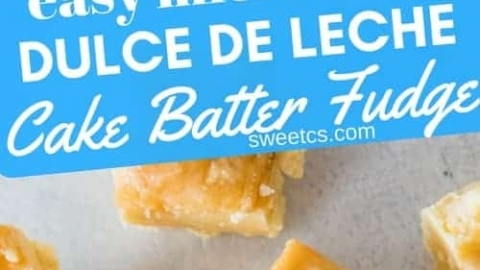 Dulce De Leche Cake Batter Fudge