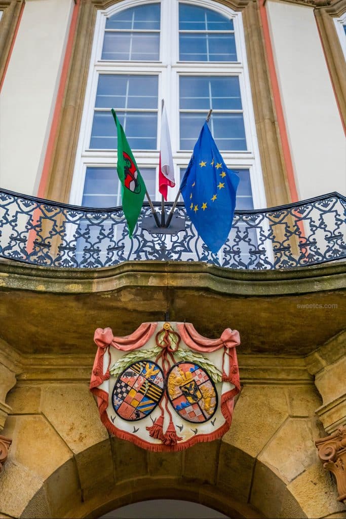 entrance to ksiaz castle poland