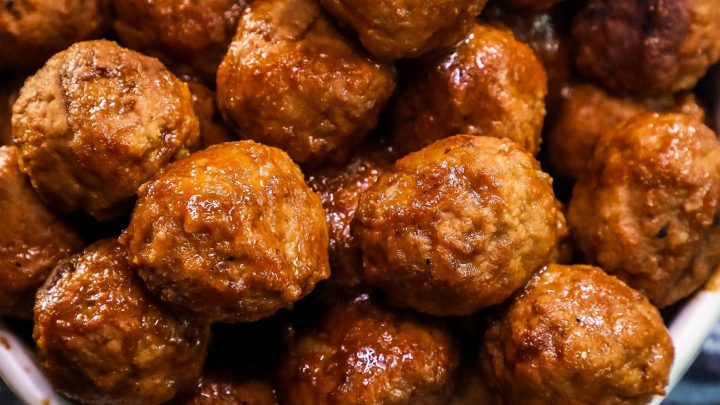 Slow Cooker Whiskey BBQ Meatballs