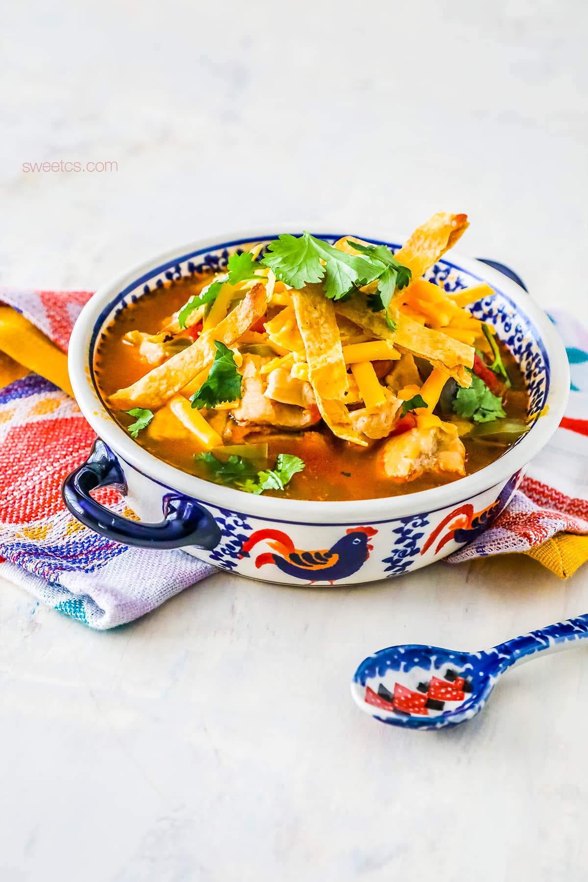 10 Minute Chicken Tortilla Soup Instant Pot, Stovetop, or Slow Cooker Sweet Cs Designs
