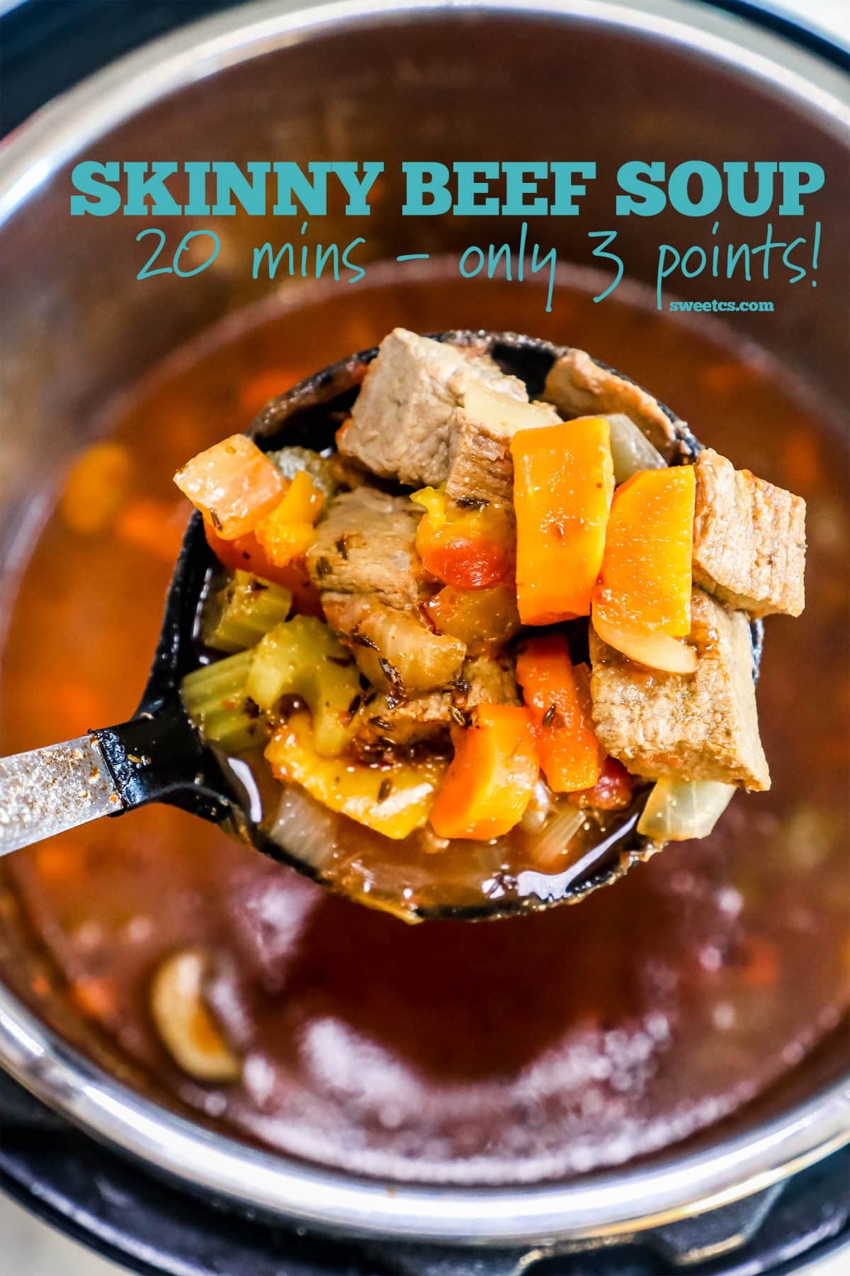 Instant Pot Skinny Steak Soup Sweet Cs Designs