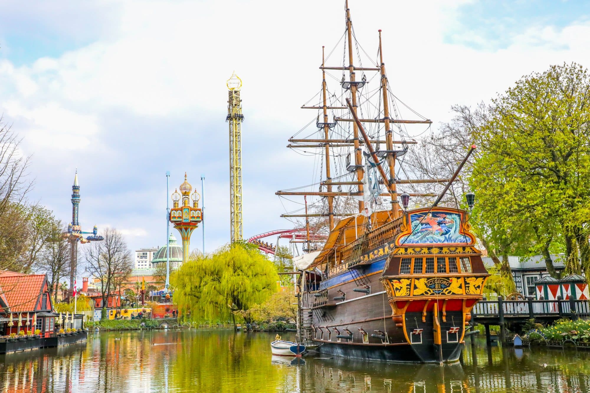 picture of theme park in Denmark and pirate ship