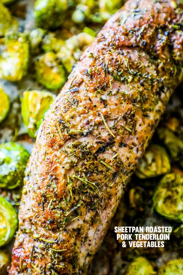 Sheet Pan Roasted Pork Tenderloin and Veggies