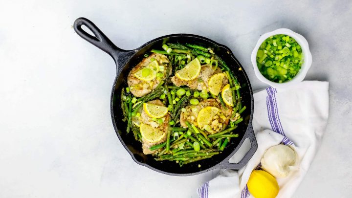 pork with lemon asparagus garlic