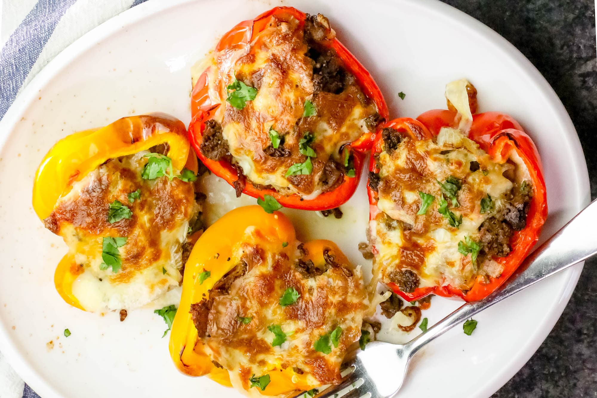 philly steak stuffed peppers